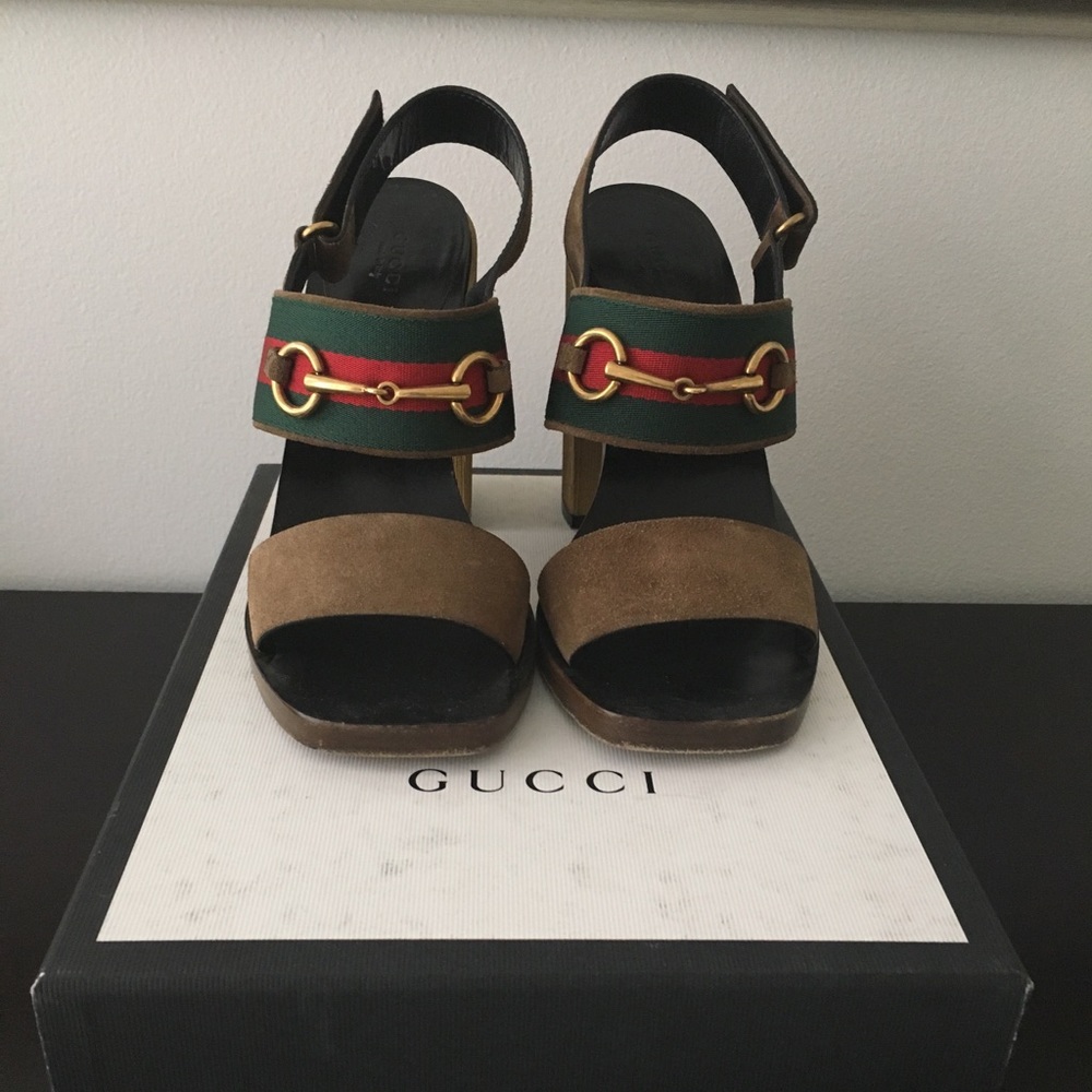 Gucci stacked heel